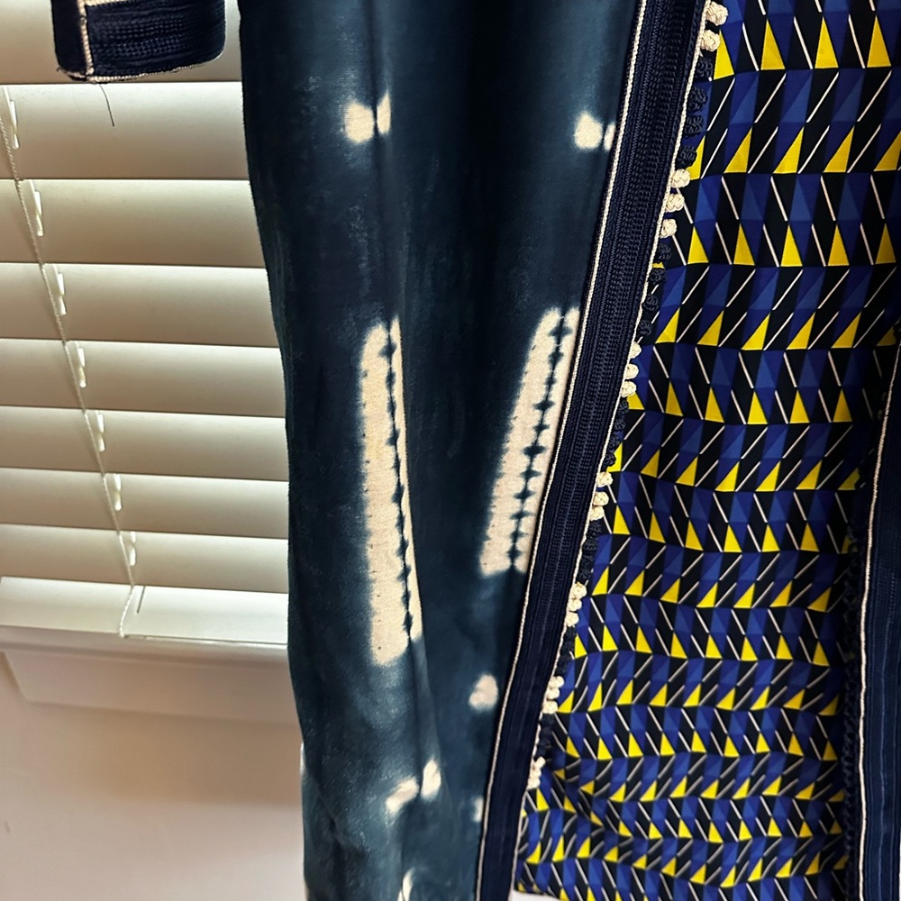 Dark blue indigo cloth long jacket from Marrakech. - Picture 3 of 13